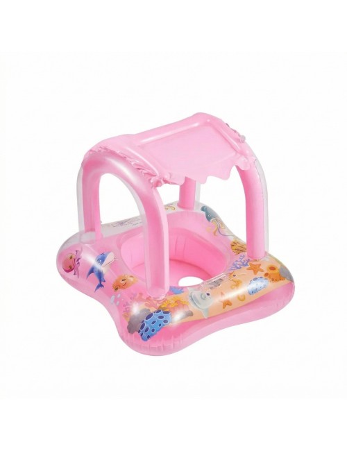 Flotador Inflable Para Bebé Con Techo Protector Solar Uv