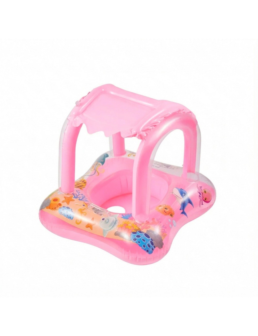 Flotador Inflable Para Bebé Con Techo Protector Solar Uv
