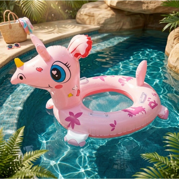 Flotador Inflable Para Niños Diseño De Dinosaurio + Asiento