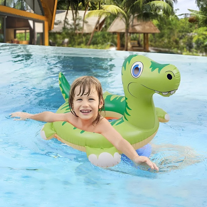 Flotador Inflable Para Niños Diseño De Dinosaurio + Asiento