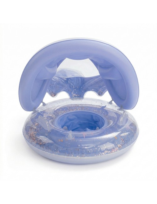 Flotador Bebé Con Techo Protección Solar Y Alas De Ángel