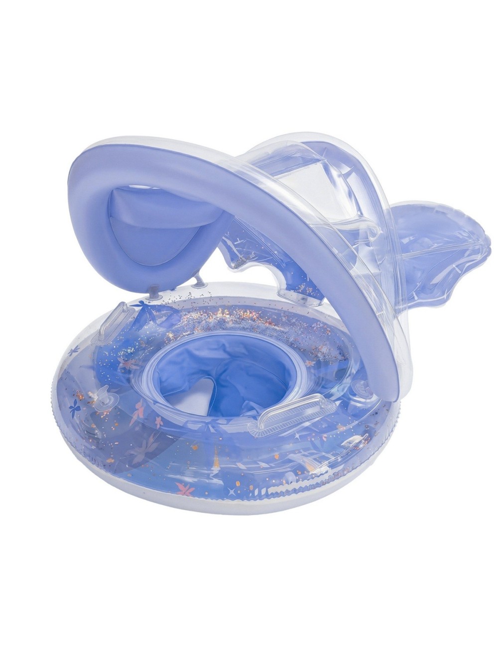 Flotador Bebé Con Techo Protección Solar Y Alas De Ángel