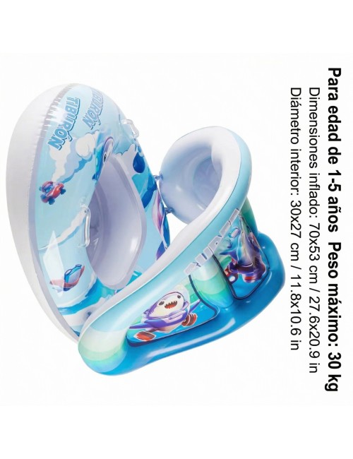 Flotador Inflable Bebé Tematico Techo Y Asiento