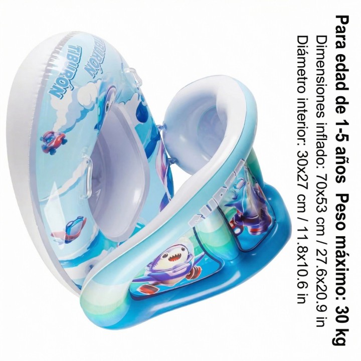 Flotador Inflable Bebé Tematico Techo Y Asiento