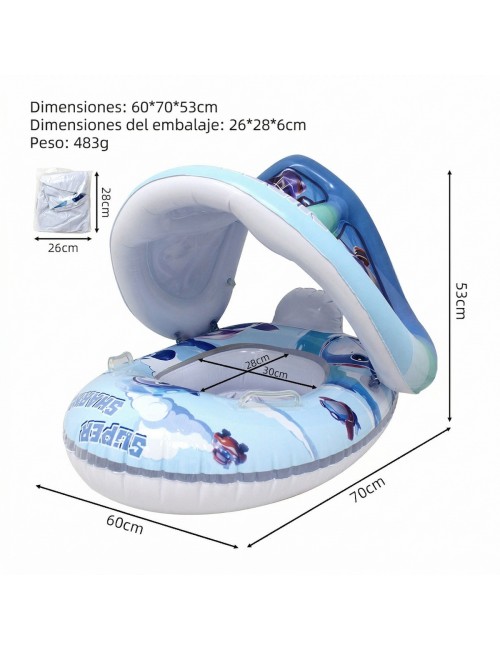 Flotador Inflable Bebé Tematico Techo Y Asiento