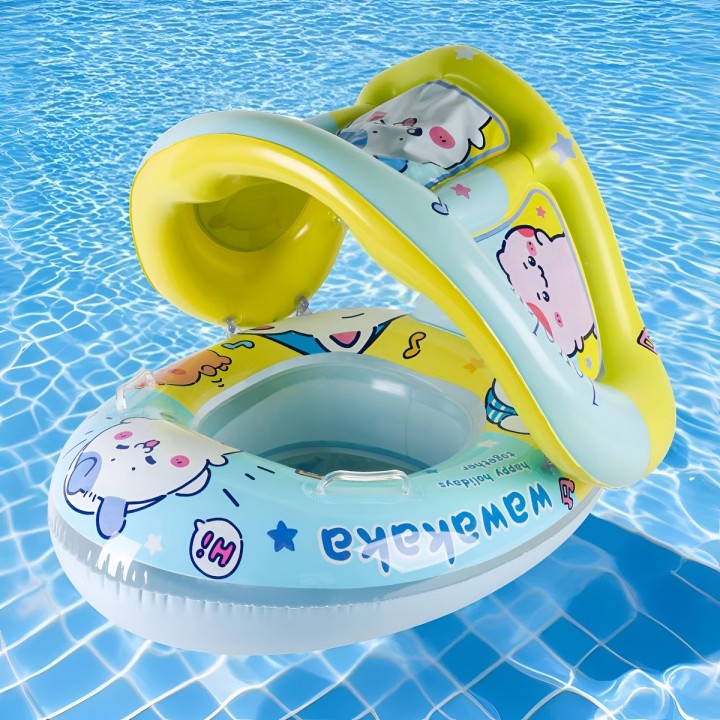 Flotador Inflable Bebé Tematico Techo Y Asiento