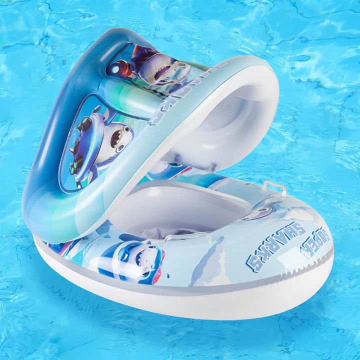 Flotador Inflable Bebé Tematico Techo Y Asiento