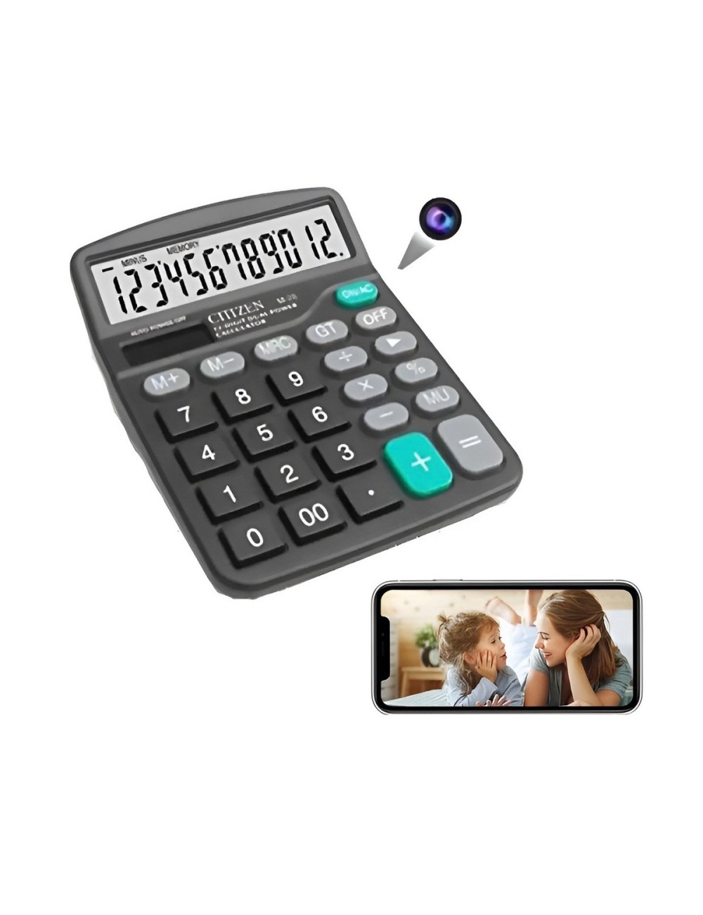 Calculadora Espía Cámara Oculta Wifi Full Hd Visión Remota