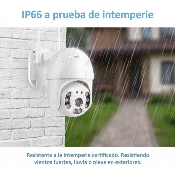 Cámara De Seguridad Exterior Wifi 1080p Domo Visión Nocturna