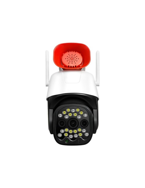 Cámara De Seguridad Exterior 360° 3mp Wifi & 4g Lte + Sirena