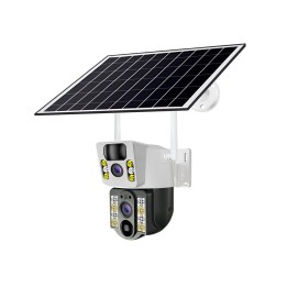 Cámara De Seguridad Solar Ptz Doble Lente Wifi V380 Pro Hd