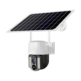 Cámara De Seguridad Solar Ptz Doble Lente 2mp Wifi V380 Pro