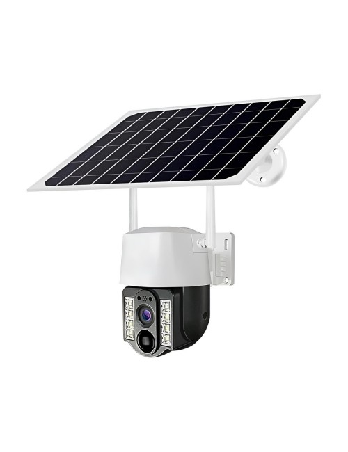 Cámara De Seguridad Solar Ptz Doble Lente 2mp Wifi V380 Pro