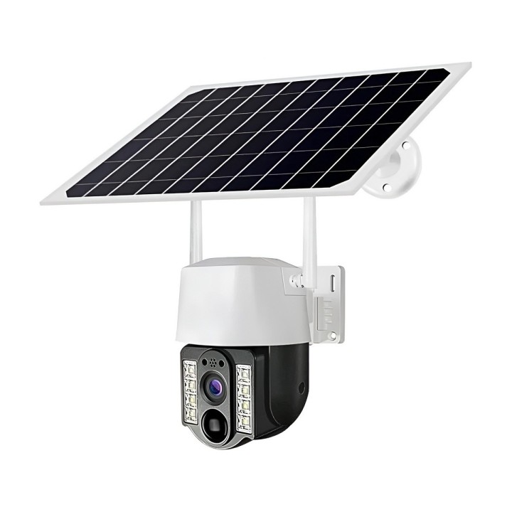 Cámara De Seguridad Solar Ptz Doble Lente 2mp Wifi V380 Pro