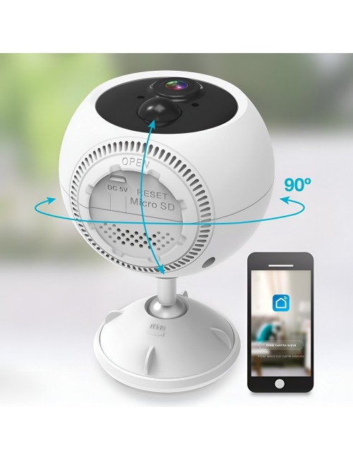 Cámara Seguridad Exterior 3mp Wifi Batería Recargable Ip66