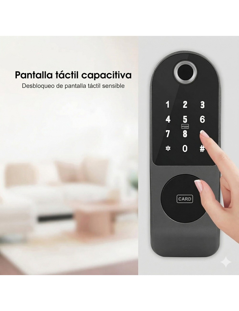 Cerradura Inteligente De Sobreponer Wifi Huella Digital +app