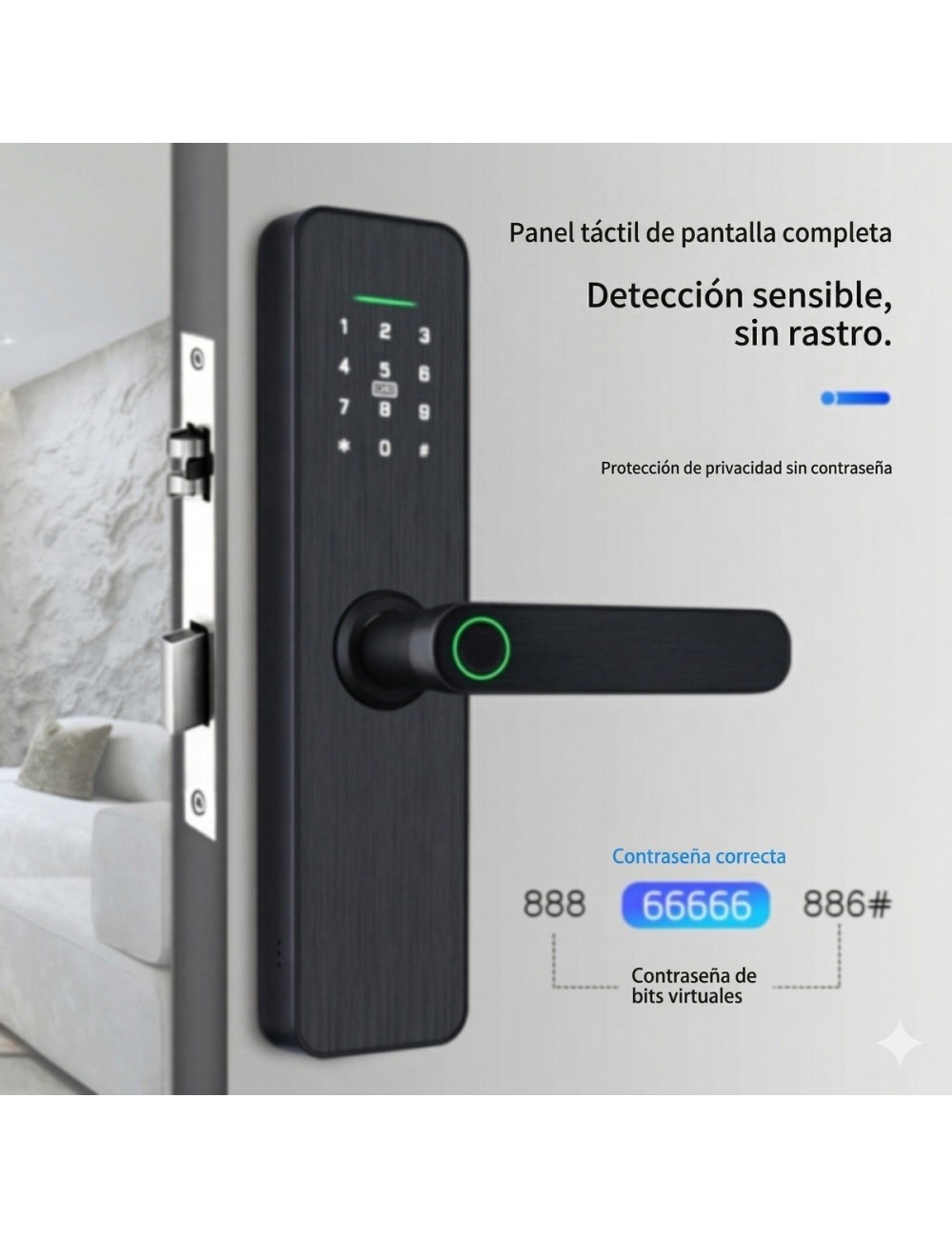 Cerradura Inteligente Wifi Biométrica Tuya Smart Pro F1