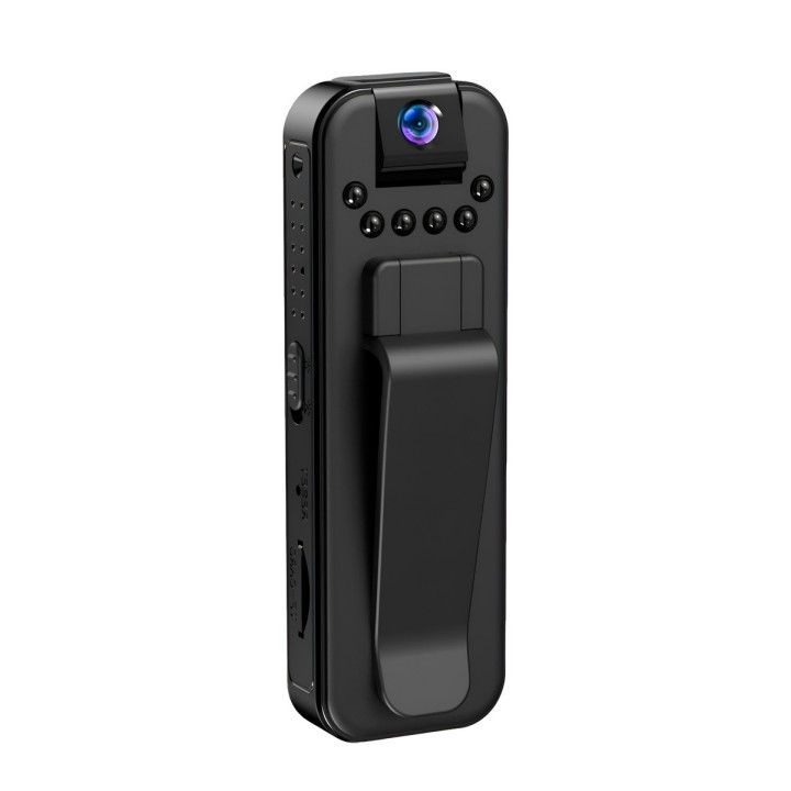 Mini Cámara Corporal Body Cam 1080p Visión Nocturna Giradora