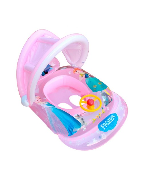 Flotador Inflable Para Bebé Con Techo Y Diseño De Princesas