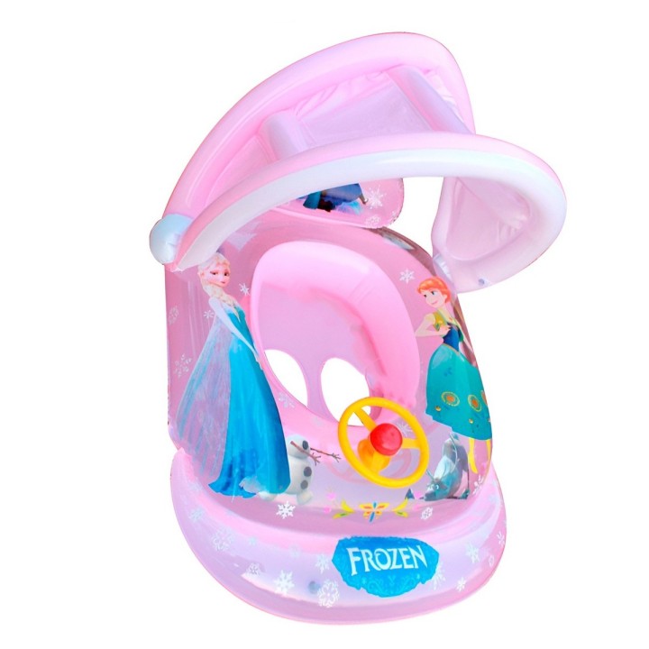 Flotador Inflable Para Bebé Con Techo Y Diseño De Princesas