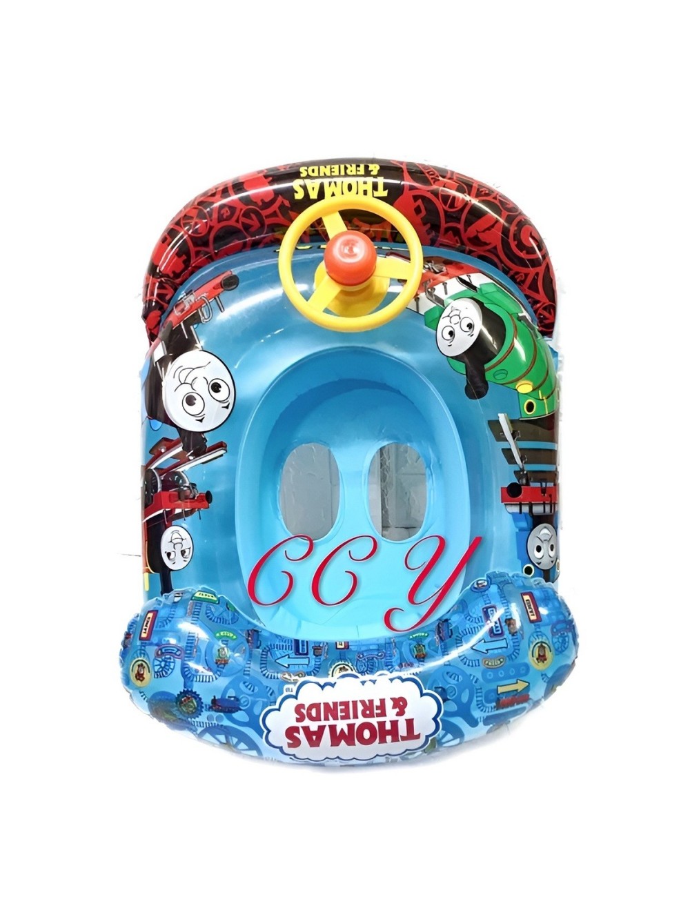 Flotador Inflable Para Bebé Con Diseño De Tren Y Volante