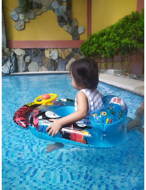 Flotador Inflable Para Bebé Con Diseño De Tren Y Volante