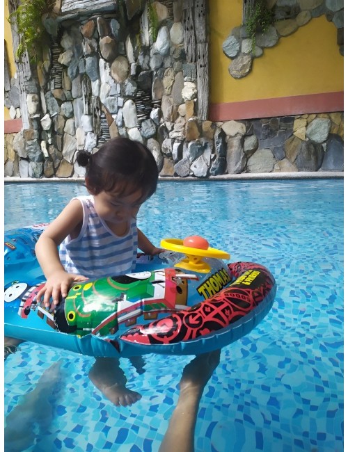 Flotador Inflable Para Bebé Con Diseño De Tren Y Volante