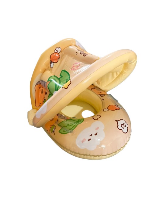 Flotador Inflable Para Bebé Con Techo Y Diseño De Capibara