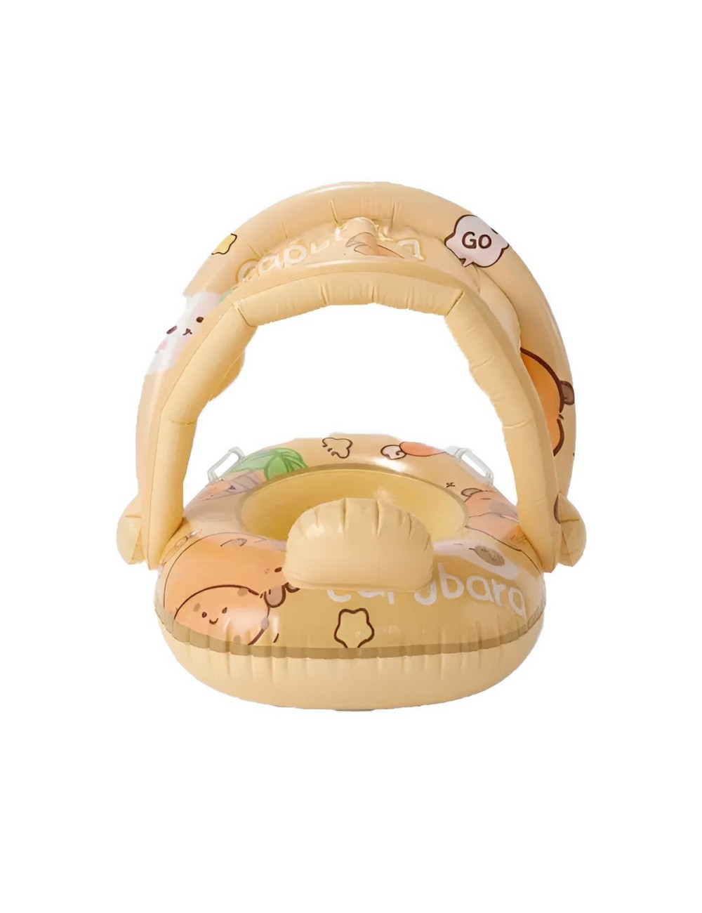 Flotador Inflable Para Bebé Con Techo Y Diseño De Capibara
