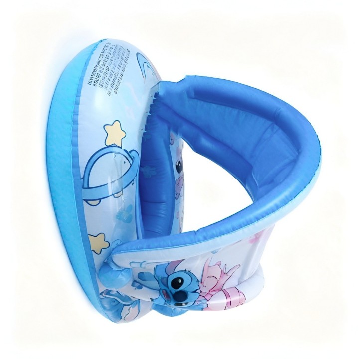 Flotador Inflable Para Bebé Techo Protector Diseño Animado