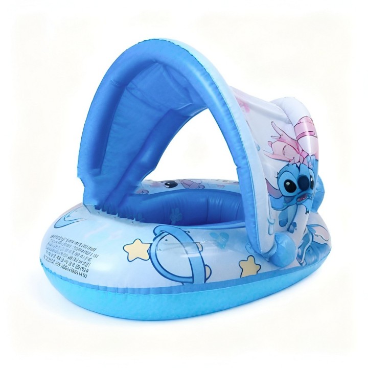 Flotador Inflable Para Bebé Techo Protector Diseño Animado