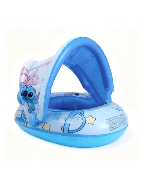Flotador Inflable Para Bebé Techo Protector Diseño Animado