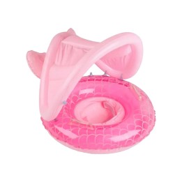 Flotador Inflable Para Bebé Con Techo Y Diseño De Sirena