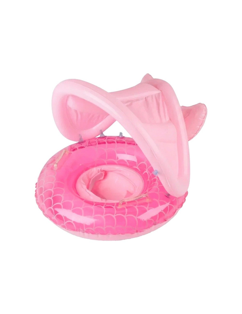 Flotador Inflable Para Bebé Con Techo Y Diseño De Sirena