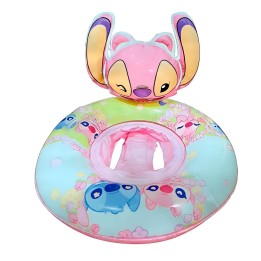 Flotador Inflable Angel Rosa Con Orificios Para Piernas Bebé