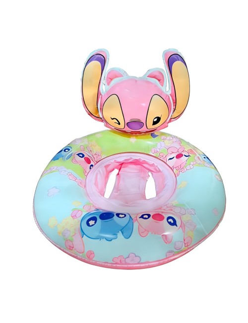 Flotador Inflable Angel Rosa Con Orificios Para Piernas Bebé