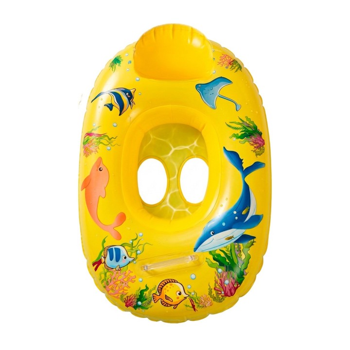 Flotador Inflable Barca Con Asiento Bebé Diseño Marino