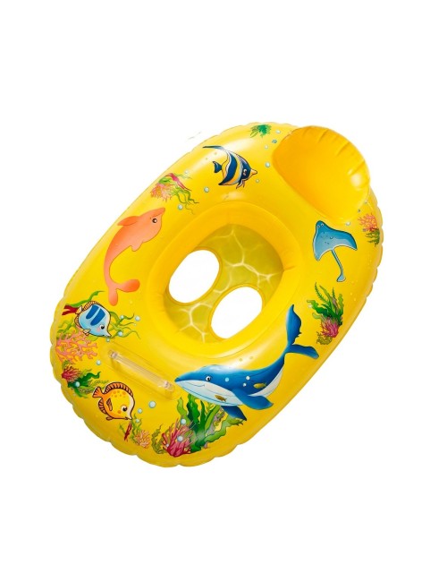 Flotador Inflable Barca Con Asiento Bebé Diseño Marino