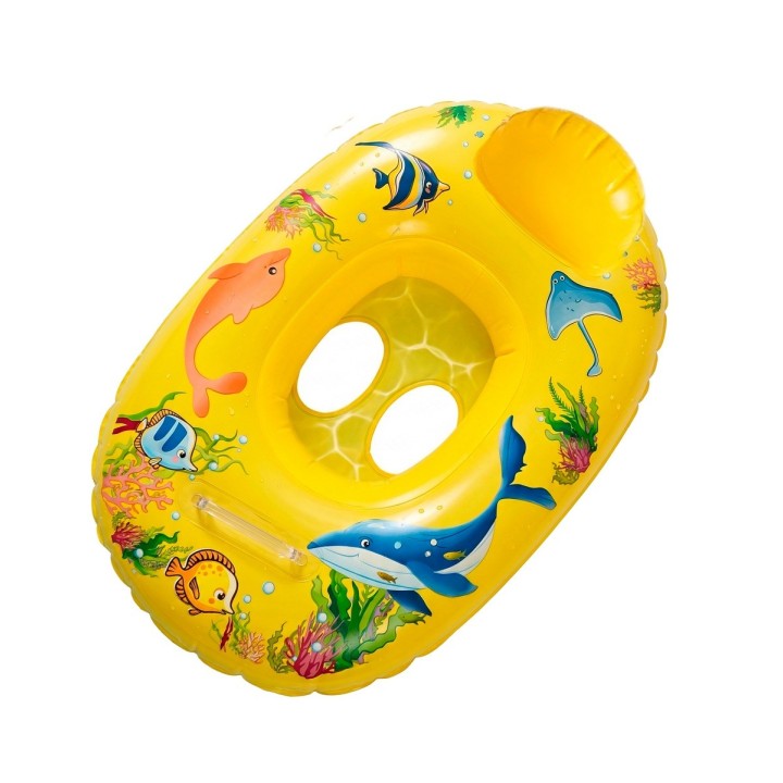 Flotador Inflable Barca Con Asiento Bebé Diseño Marino
