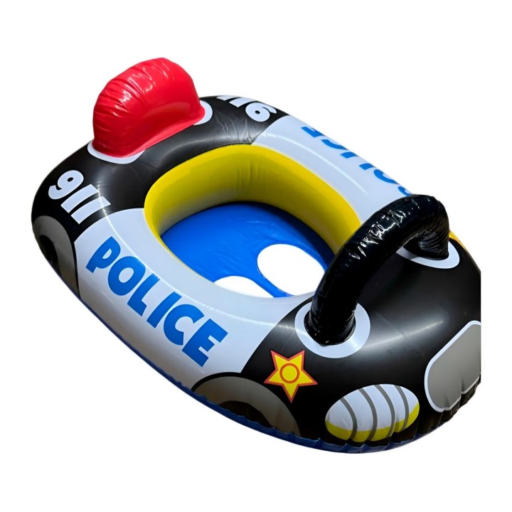 Flotador Inflable Barca Patrulla Policía Niños Bebé