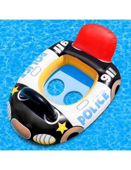 Flotador Inflable Barca Patrulla Policía Niños Bebé