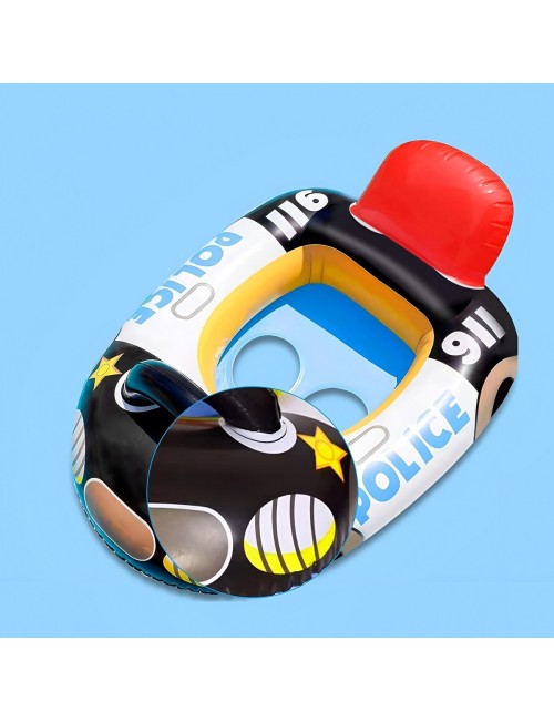 Flotador Inflable Barca Patrulla Policía Niños Bebé