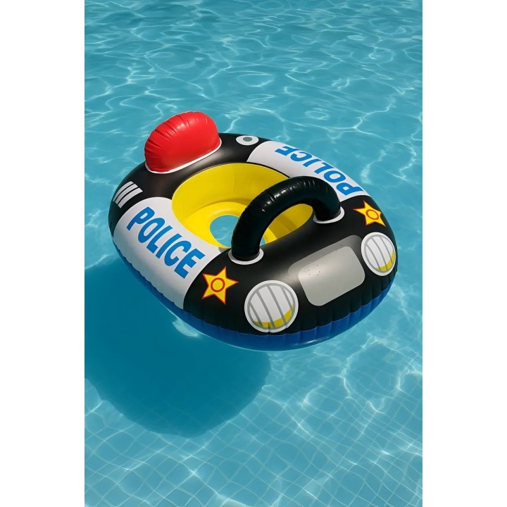 Flotador Inflable Barca Patrulla Policía Niños Bebé