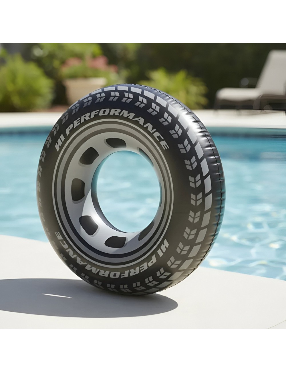 Flotador Inflable Dona Llanta Neumático Grande 1.20m Alberca