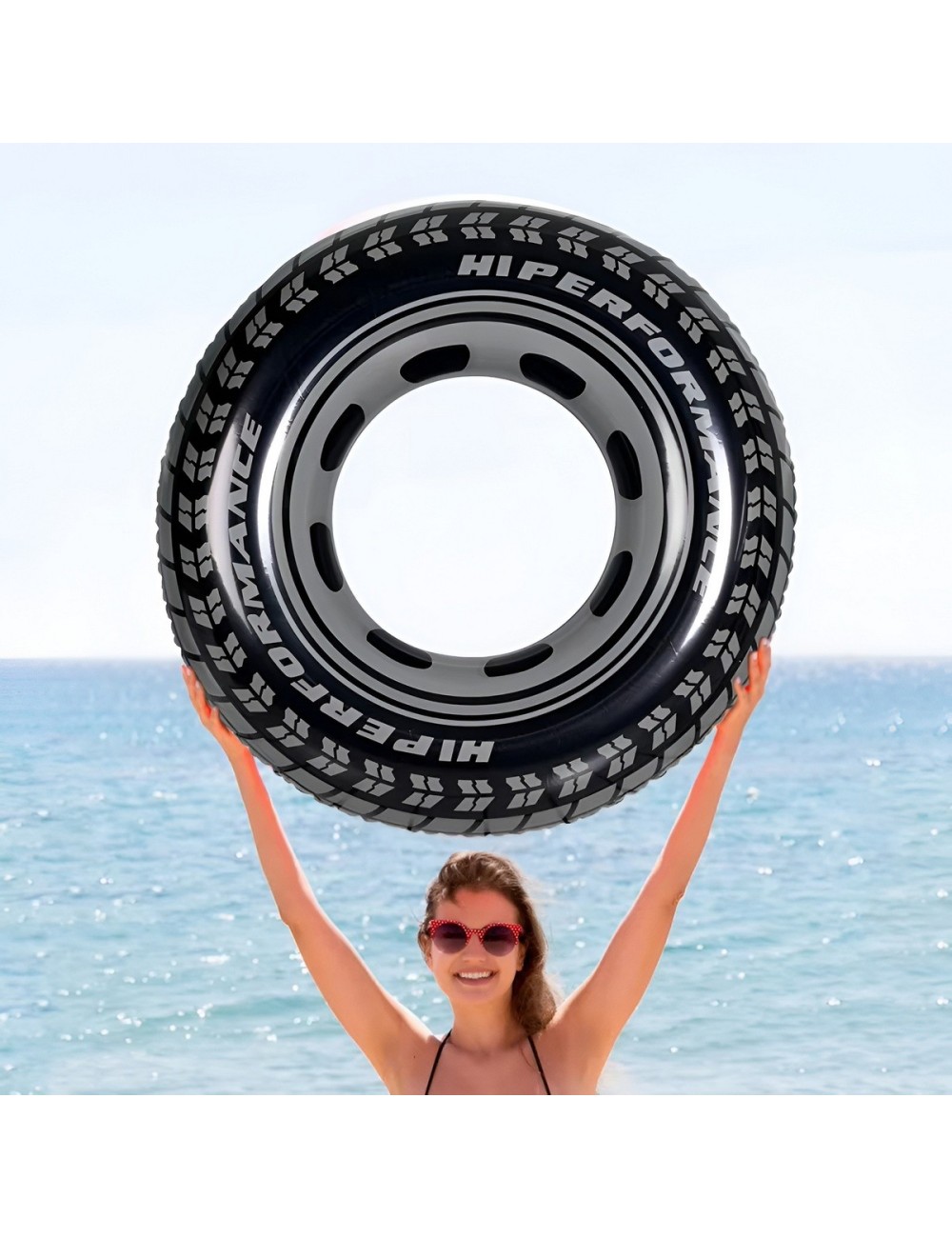 Flotador Inflable Dona Llanta Neumático Grande 1.20m Alberca