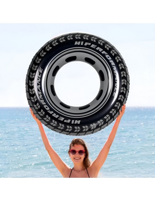 Flotador Inflable Dona Llanta Neumático Grande 1.20m Alberca