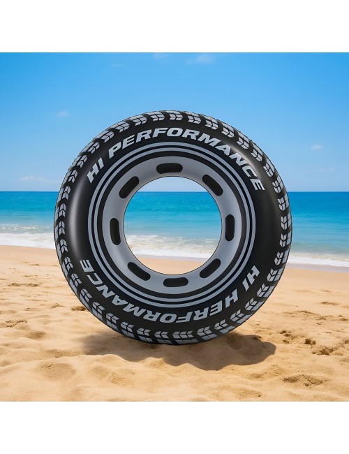 Flotador Inflable Dona Llanta Neumático Grande 1.20m Alberca