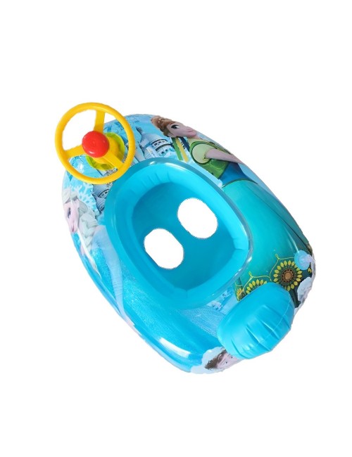 Flotador Inflable Barca Con Timón Para Niños Diseño Comics