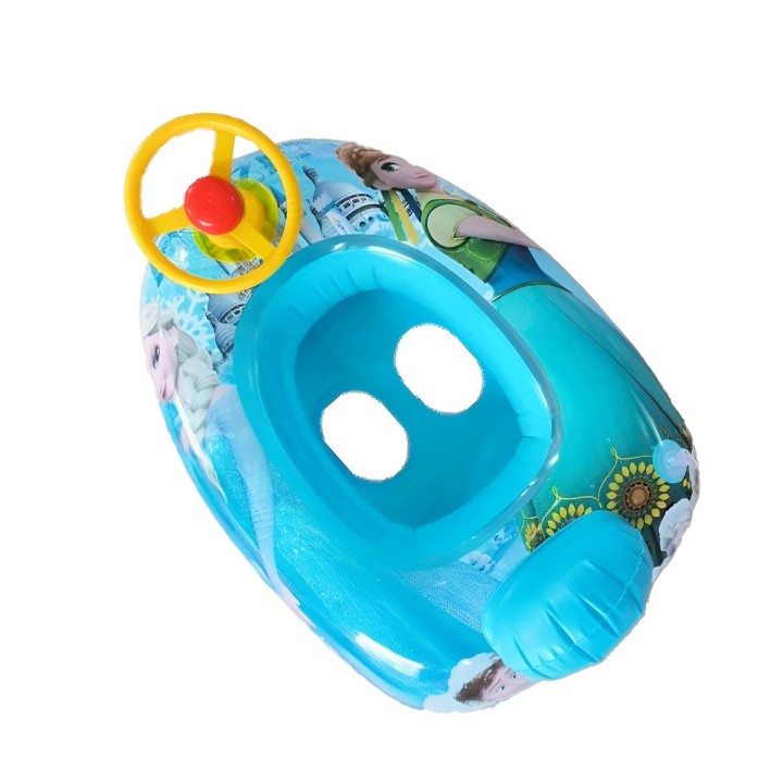 Flotador Inflable Barca Con Timón Para Niños Diseño Comics
