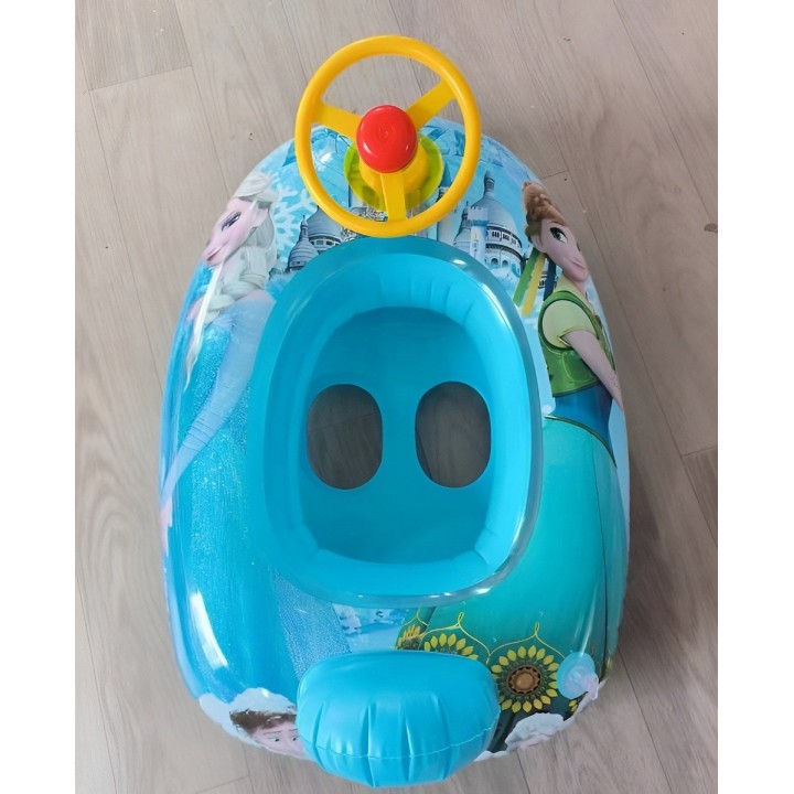 Flotador Inflable Barca Con Timón Para Niños Diseño Comics